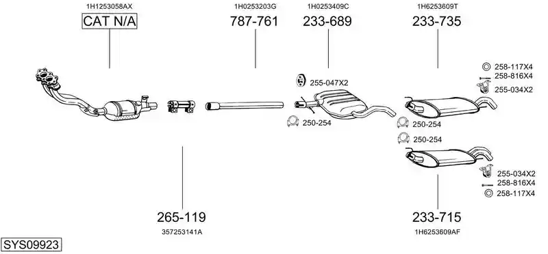 BOSAL SYS09923