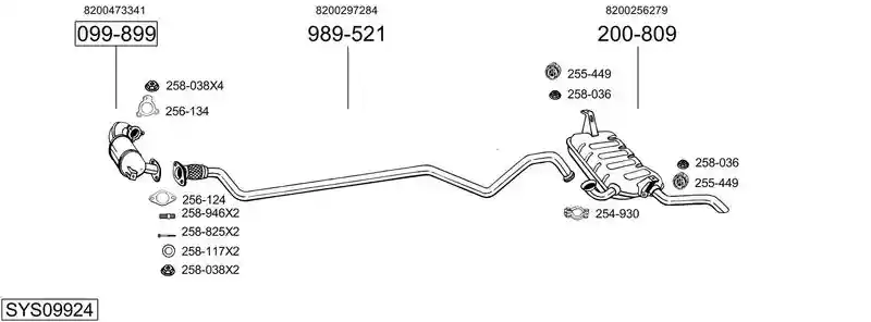BOSAL SYS09924