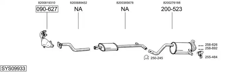 BOSAL SYS09933