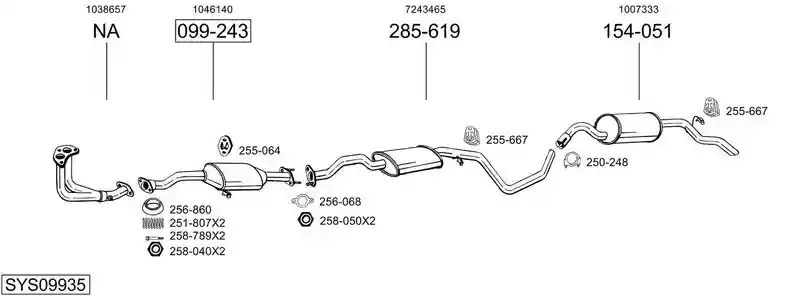 BOSAL SYS09935
