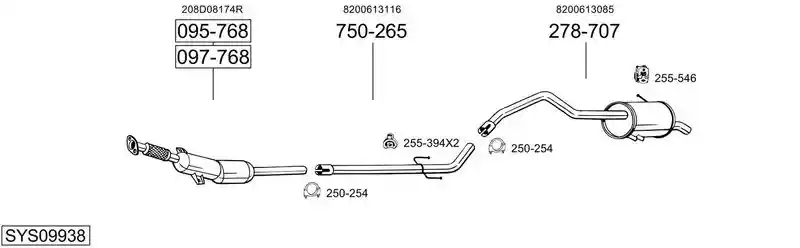 BOSAL SYS09938