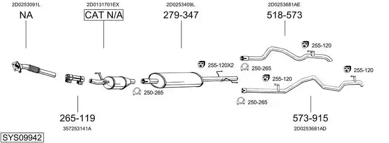 BOSAL SYS09942