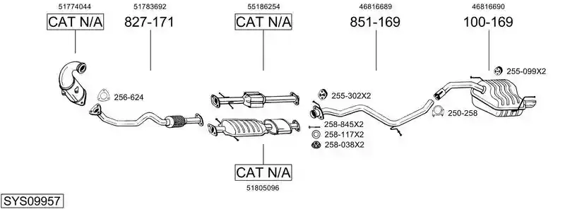 BOSAL SYS09957