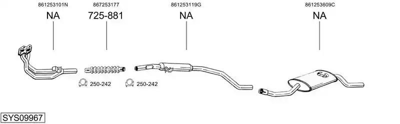 BOSAL SYS09967