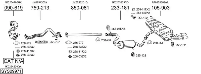 BOSAL SYS09971
