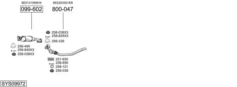 BOSAL SYS09972