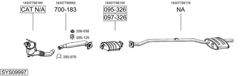 BOSAL SYS09997