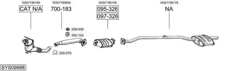 BOSAL SYS09998