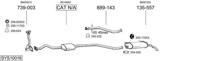 BOSAL SYS10016