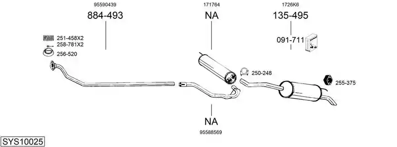 BOSAL SYS10025