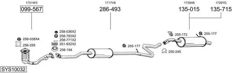 BOSAL SYS10032