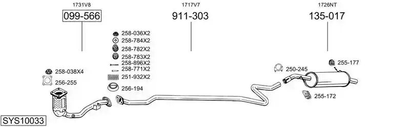 BOSAL SYS10033