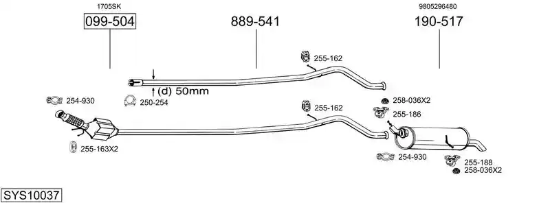 BOSAL SYS10037
