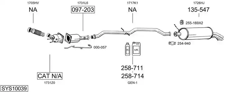 BOSAL SYS10039