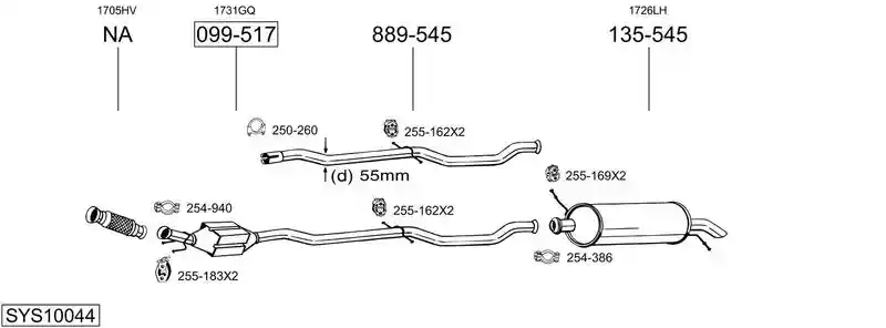 BOSAL SYS10044