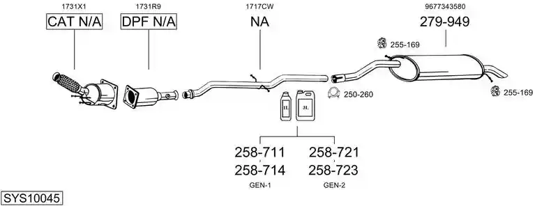 BOSAL SYS10045