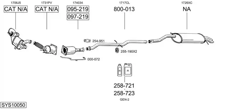 BOSAL SYS10050