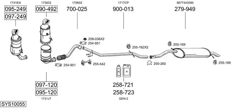 BOSAL SYS10055