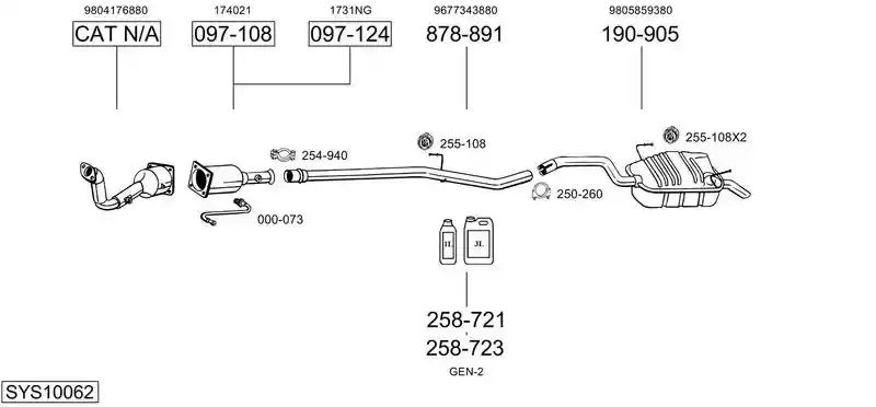 BOSAL SYS10062