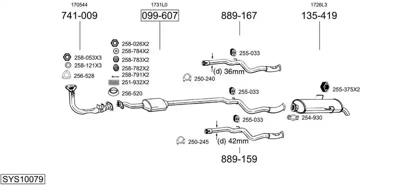 BOSAL SYS10079
