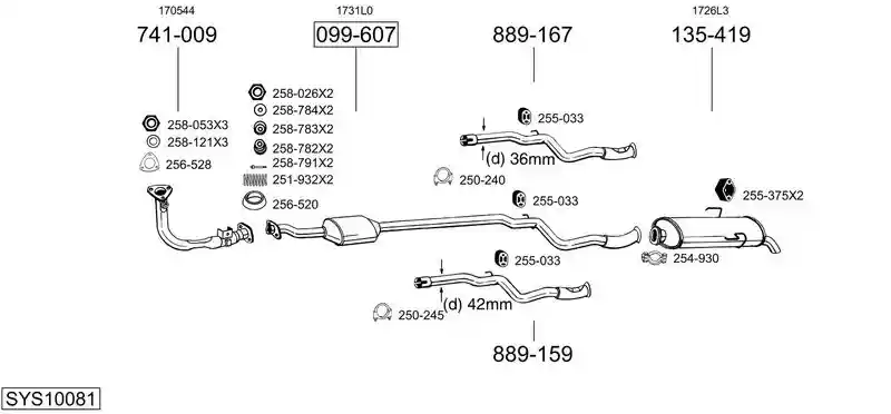 BOSAL SYS10081
