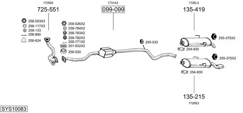 BOSAL SYS10083