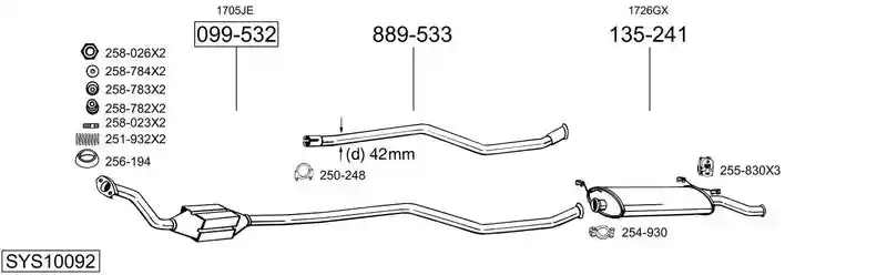 BOSAL SYS10092