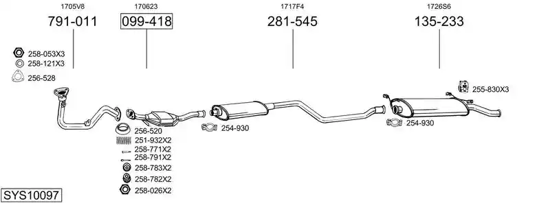 BOSAL SYS10097