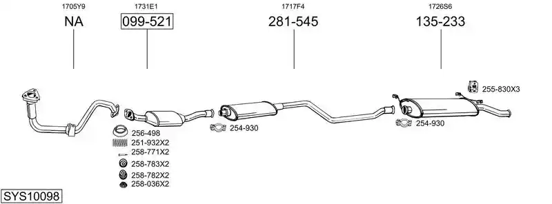 BOSAL SYS10098