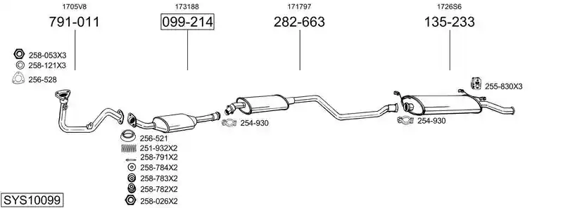 BOSAL SYS10099