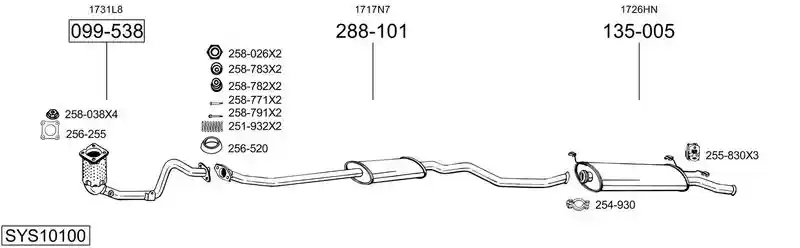 BOSAL SYS10100