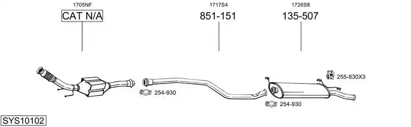 BOSAL SYS10102