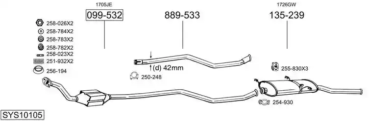 BOSAL SYS10105