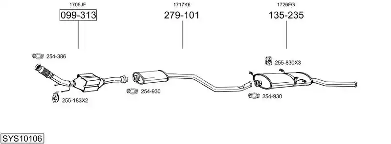 BOSAL SYS10106