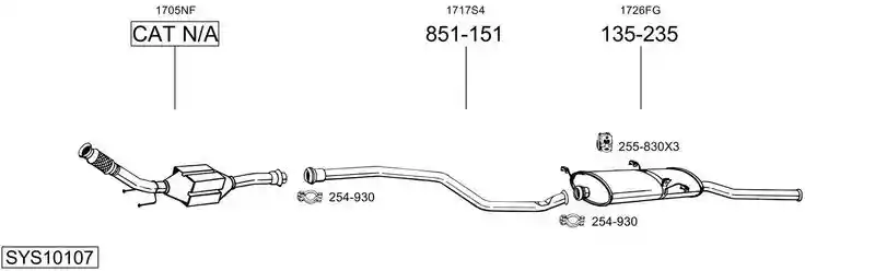 BOSAL SYS10107