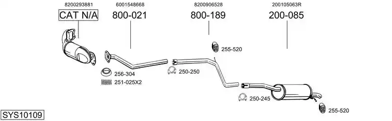 BOSAL SYS10109