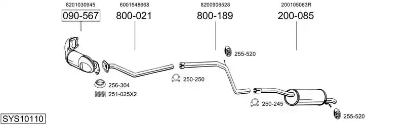 BOSAL SYS10110
