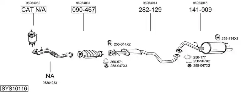 BOSAL SYS10116