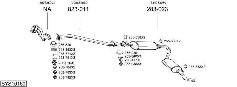 BOSAL SYS10160
