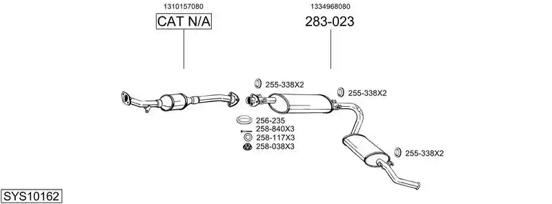 BOSAL SYS10162