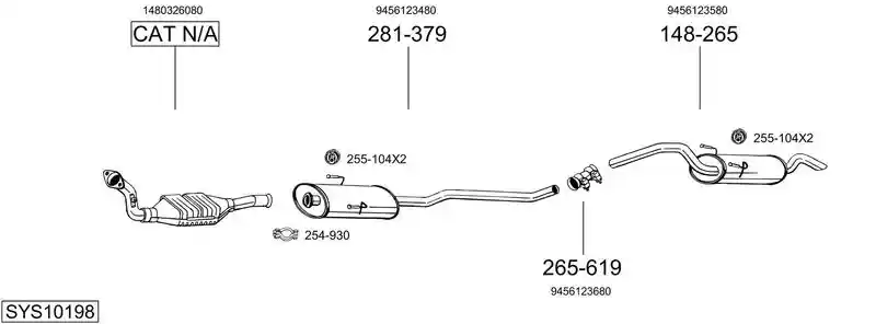 BOSAL SYS10198