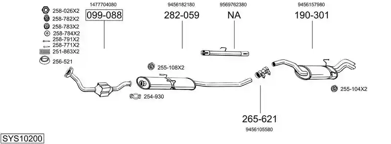 BOSAL SYS10200