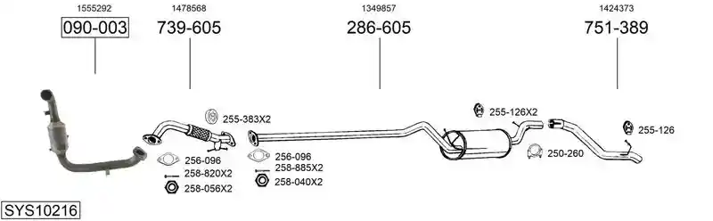 BOSAL SYS10216