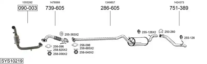 BOSAL SYS10219