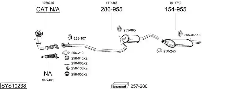 BOSAL SYS10238