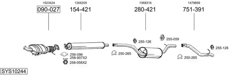 BOSAL SYS10244