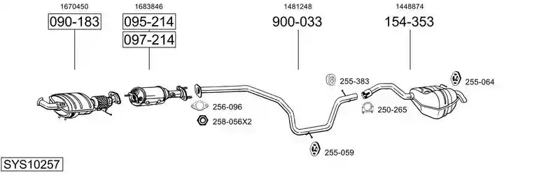 BOSAL SYS10257