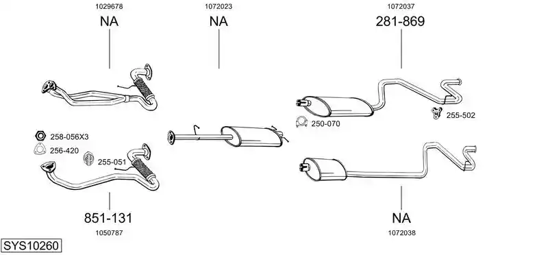 BOSAL SYS10260