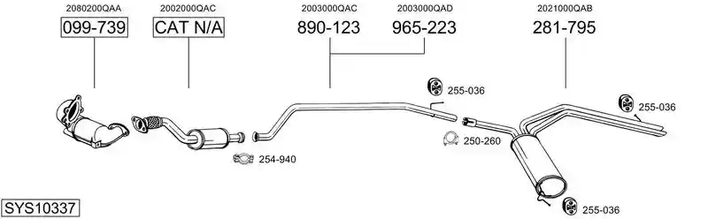 BOSAL SYS10337