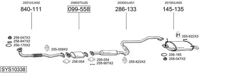 BOSAL SYS10338